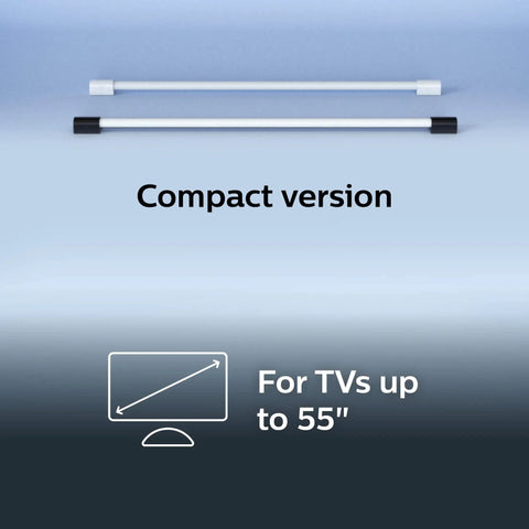 White And Color Ambiance Smart LED Tube For Immersive Gaming And TV Experiences 1 Pack Sync With TV Music And Gaming, compact version for TVs up to 55 inches