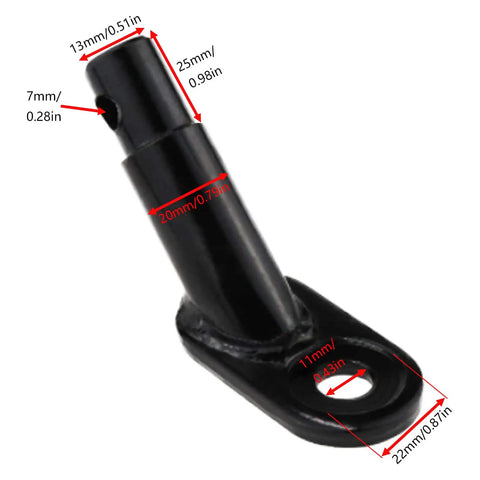 Heavy Duty Bicycle Trailer Hitch Coupler Connector Alloy Attachment For Schwinn And Instep Bikes with measurement details