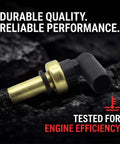 Direct Swap Engine Coolant Temperature Sensor For Chevy Cruze Buick Encore Cadillac Elr 213-4688 close-up view with gold and black components.