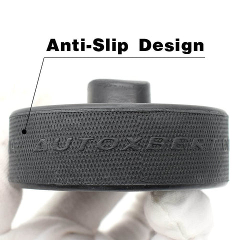 Rubber Jack Pad Set For Porsche Lift Points, 4 Pack Jack Pad Tools features an anti-slip design, close-up view.