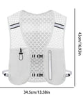 Go-To Lightweight Running Backpack For Men With Hydration Vest, Phone Pouch, And Bottle Holder seen from the front