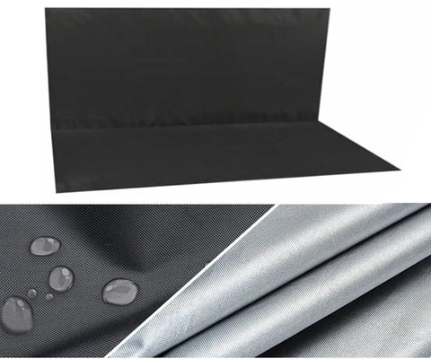 Heavy Duty Swing Seat Replacement Cover For Two To Three Seat Outdoor Swings, 600D Oxford Weatherproof Bench Cover, gray fabric detail