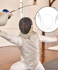 Pro Grade Fencing Cable Clips Set For Head Line And Body Cord Stainless Steel Clips For Adult Masks Foil Training Gear in use