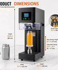 Automatic Can Sealing Machine For Aluminum And PET With 360 Degree Seam Technology Commercial Grade 140W Seamer dimensions
