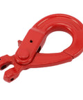 G80 Alloy Steel Fork Slide Hook 2 Ton Load Bearing durable clevis hook in red for heavy duty factory lifts and crane systems