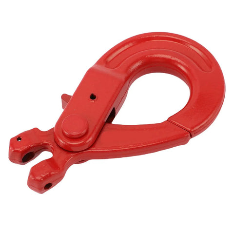 G80 Alloy Steel Fork Slide Hook 2 Ton Load Bearing durable clevis hook in red for heavy duty factory lifts and crane systems