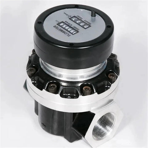 VAWNHIOPG 2 Inch Heavy Duty Electronic Transfer Pump With Mechanical Counter Oval Gear Flow Meter. High Strength Titanium Alloy Construction For Corrosion Resistant Fuel Diesel Hydraulic Media Transfer And Precision Monitoring Applications Perfect For