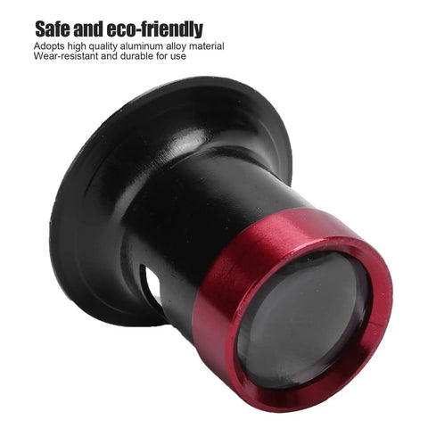 Watchmakers Loupe Set With 3X 5X 10X 15X And 20X Magnifiers Aluminum Alloy Construction close-up view with red accent
