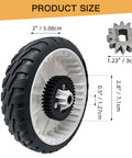 2-Set Beefed-Up 8 Inch Wheel Plastic Gear Assembly With Pinion Gear Kit for 22 Inch Recycler Mower