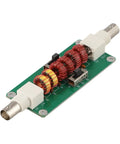 Low Pass Filter for 20m 30m 40m Bands 7MHz 10MHz 14MHz With Crystal Clear Signal Purity, metal RF module, connectors visible.