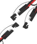 14 AWG SAE Y Splitter Cable With Two SAE Quick Disconnect Plugs 12 Inch DC Power Automotive Adapter For Solar Panels