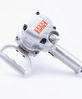 Heavy Industrial Three Quarter Inch Pneumatic Impact Wrench Featuring Ripping Twin Hammer Power, silver finish, ergonomic design.