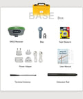 RTK GNSS Base Receiver For Surveying With Drones And UAVs, 4G And WiFi, IP67 Waterproof, 32GB Storage, 10000mAh Battery and accessories