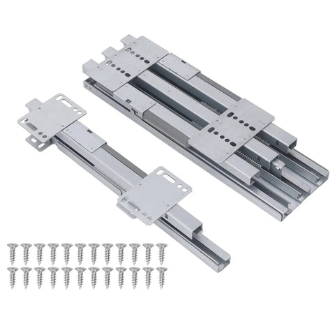 Soft Close Drawer Slide With Dampening, Quiet Heavy Duty 60Kg Load Capacity For Kitchen Cabinets, Closets And Wardrobes, Smooth Sliding Hardware That Glides Quietly, Reducing Slams And Bumps For Everyday Use In Busy Homes. steel drawer slides with screws