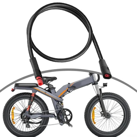 Heavy Duty 2 Pin E Bike Extension Cable That Is Totally Waterproof With IP65 Rating To Handle Rain Storms Plus Flexible ABS Build For Super Easy Install And Smooth Signal Power Transmission On Your Ride, 660mm black