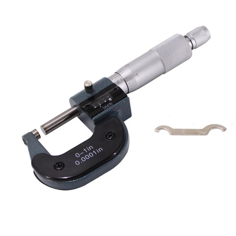One Inch Outside Micrometer With Carbide Tips And Digit Counter Precision 0.0001 Inch Range From Zero To One Inch With 0.001 Inch Reading