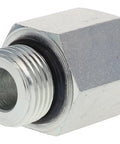 Model 6410-12-10 Reducer Expander Hydraulic Fittings Three Quarter Inch ORB Male To Five Eighths Inch ORB Female SAE O Ring Boss Adapters Carbon Steel Rugged Pro Grade High Pressure Connectors, carbon steel hydraulic adapter