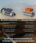 Comparison of brushed vs brushless motor advantages for Twelfth Scale Dope Brushless RC Car For Adults With 42 MPH Top Speed 4x4 Off Road Racing Buggy Includes 3S 2200mAh Battery Waterproof ESC And Easy Upgrade Options Ideal Gift For Beginners Orange Green