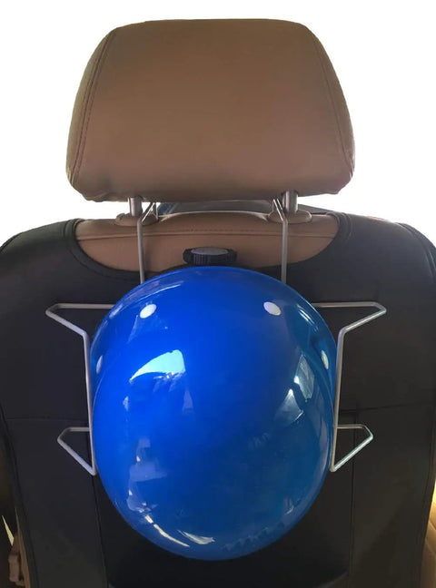 Heavy Duty Hard Hat Holder For Truck Seats And Office Doors, Easy Install Rust Resistant Steel Rack With Adjustable Bars