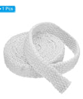 Ceramic fiber stove gasket rope, white, 1x1/8x157 in, coiled