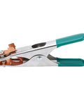 Hot Welding Ground Clamp With Massive Copper Alloy Body For 300 Amps, featuring sturdy copper grips and ergonomic handle design.