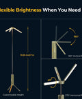 Upgraded Telescopic Camping Light With 15600mAh Battery Rotatable Lantern Collapsible Outdoor Light, adjustable height and rotation.