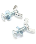 Ten Sets Screw Bolts With Wing Nuts And Washers One Quarter Twenty Hand Tighten Wing Nuts And One Quarter Twenty By One Inch Phillips Head Screws