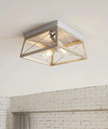 Super Versatile Two Light Flush Mount Ceiling Light Fixture Ideal For Kitchen Lights Hallway Bedroom Living Room Stairwells Entryways