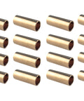 Brass Trailer Leaf Spring Bushing Kit For Double Eye Axles 9/16 Inch ID 11/16 Inch OD 1 3/4 Inch Long Bronze Heavy Duty 16 Piece Shackle