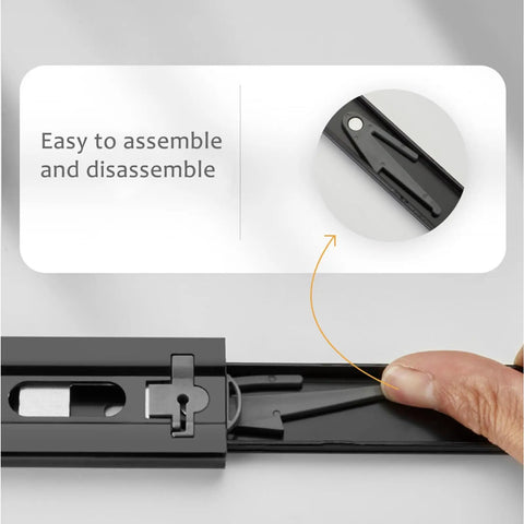 Beefy Ball Bearing Drawer Slides With Telescopic Runners, Smooth Glide For Heavy Duty Cabinets And Desks, Quiet Operation, Durable Anti Abrasion Track, Easy Install Drawer Hardware For Long Lasting Use; easy-to-assemble black steel slide