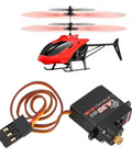 Top Shelf RC Digital Servo Kit With 4.3g Torque Reinforced Metal Gears And Quick Response Coreless Motor Upgrade For One Twenty Four Scale Builds Built Different For Enthusiasts with helicopter in flight.