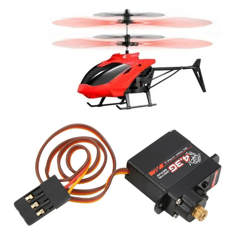 Top Shelf RC Digital Servo Kit With 4.3g Torque Reinforced Metal Gears And Quick Response Coreless Motor Upgrade For One Twenty Four Scale Builds Built Different For Enthusiasts with helicopter in flight.