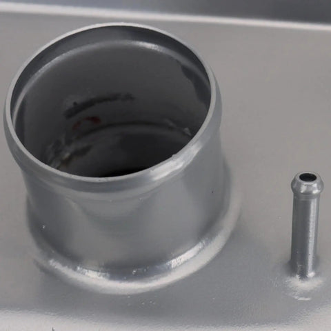 Close-up of opening on Gas Fuel Tank Replacement For 1961 Ford Thunderbird, Direct Fit OE Style Gas Tank, Easy Install