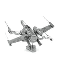 Star Wars X Wing Fighter 3D Metal Model Kit Unassembled No Glue Or Solder Needed Displayed on stand
