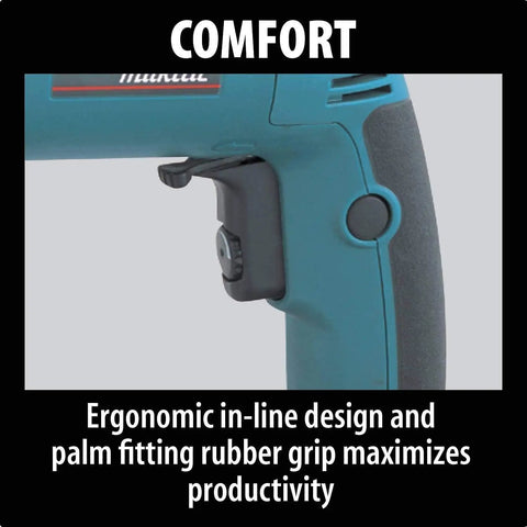 Beefy Three Quarter Inch Hammer Drill With LED Light, ergonomic grip focuses on comfort for easy handling.