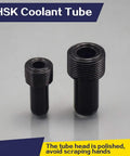 Pro Grade HSK100 Coolant Tube Set With O Ring Swivel Nut, 10 Pieces For HSK Tool Holders, Burr-Free Precision And Durable Fit, Coolant-Through Spindle Ready, milling gear, two black HSK coolant tubes