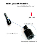 Dang Solid Heavy Duty 1/4 Inch Hex Drive Hanger Bolt Bit For Threaded Rods And Wood Screws All Threaded Insert Adapter showing alloy steel construction.