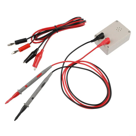 9V Buzzer Tester With Loud 100dB Alarm Visual Wire Continuity Detector For Cable Connections And PCB Circuits Battery Powered Continuity Meter With Pen Clip For Quick Electrical Checks, with test leads