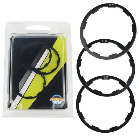 Three Size Cassette Spacer Set For Bikes 1Mm 1.5Mm 2Mm Headset And Flywheel Hub Spacers Easy Install Aluminum Alloy Kit