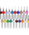 Micro PCB Drill Bit Set With One Eighth Inch Shank Solid Tungsten Carbide CNC Engraving Bits for Circuit Board Drilling 20 pieces