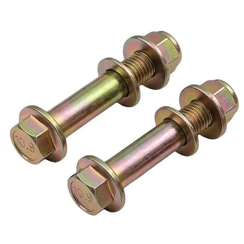 Beefy Lower Shock Bolt Kit With Shoulder Bolts And Flanges For Front Lower Shock Mount Replacement Hardware Set Heavy Duty Suspension Upgrade Includes Two Shoulder Bolts And Two Flanges For Solid Reliable Mounting On Both Sides, 10.9 steel bolts