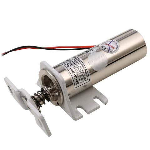 12V Electric Cabinet Lock With Fail-Safe Release, 110 Lb Holding Force, Heavy-Duty Metal Construction in silver finish