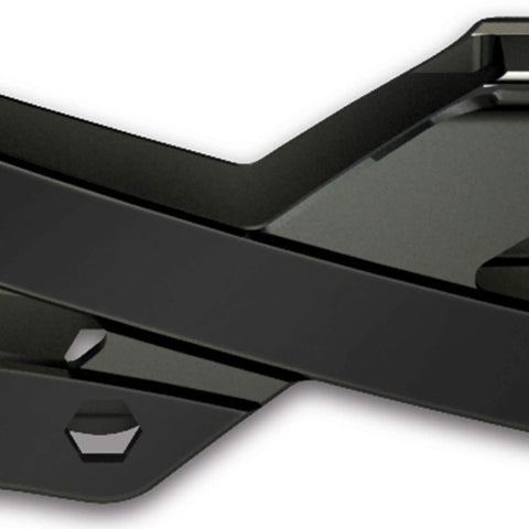 Close-up of Trio 100 Frame Kit for Inline Skates with UFS Mounting, 6061 Aluminum structure, gray color, showcasing frame details.