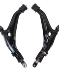 Honda Front Left And Right Lower Suspension Control Arm Assembly For CR V 1997 To 2001 2 Liter Durable Heavy Duty Direct Replacement Pair, black steel