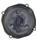 Rock Solid Auxiliary Engine Water Pump For EV Series 2017-2024 Beefed Up Electric Coolant Circulation Pump top view showing connector and housing.