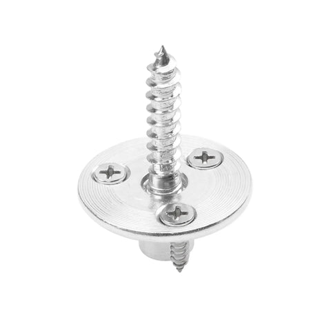 Killer M8x50 Hanger Bolts With T-Nuts For Wood Furniture Joinery Featuring Double Headed Self Tapping Screws on silver circular base.