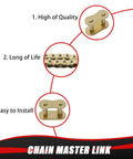 Gold 428 Drive Chain With 116 Links And Chain Breaker Tool For 110Cc To 125Cc Dirt Bikes ATVs Go Karts And 4 Wheelers features