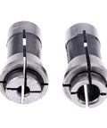 Two Piece Die Grinder Collet Set One Eighth Inch And One Quarter Inch Carbon Steel Chuck With Four Jaw Construction For Strong Grip