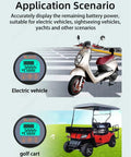 Battery Monitor With Shunt For RV Camper Boat Solar Off Grid Power 8 To 120 Volt 500 Amp Fuel Gauge showing on vehicles