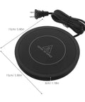 Electric Coffee Cup Warmer Desk Mug Heater, round black pad with cord, size 15cm, ideal for keeping daily sips hot.